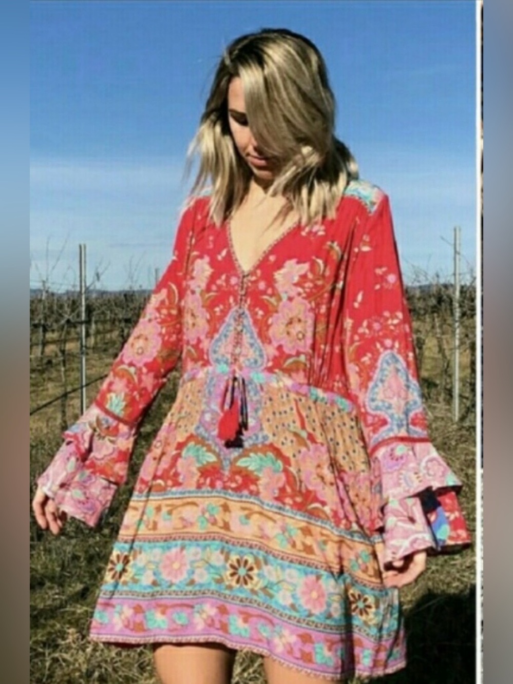Spell Lotus mini dress